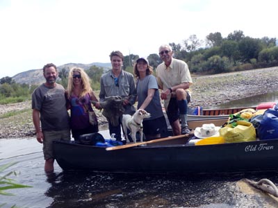 Happy JRCT members after multiday float on Jefferson River, MT.