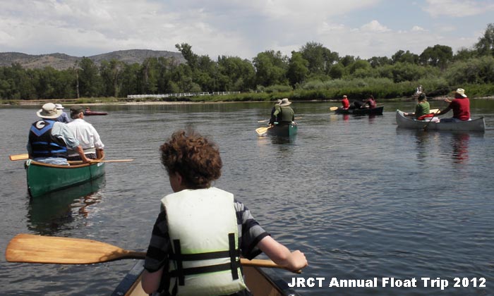 2012 Jefferson River Canoe Trail annual group float.