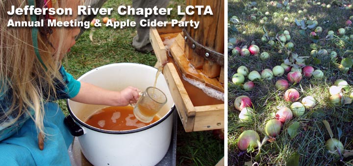 Apple Cider Party / Canoe Trail Annual Meeting Announcement.