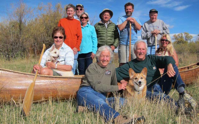 Group photo on the Jefferson River Canoe Trail.